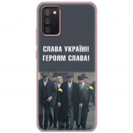 Чохол для Samsung Galaxy A02S (A025) MixCase патріотичний "Слава Україні!"