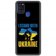 Чохол для Samsung Galaxy A21S (A217) MixCase патріотичний "I stand with Ukraine"