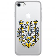 Чохол для iPhone 7 Plus / 8 Plus MixCase патріотичний "герб із квітів"