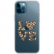 Чохол для iPhone 13 Pro Max MixCase Леопард love