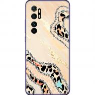 Чохол для Xiaomi Mi Note 10 Lite MixCase Леопард кристал