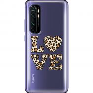 Чохол для Xiaomi Mi Note 10 Lite MixCase Леопард love