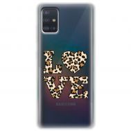 Чохол для Samsung Galaxy A51 (A515) / M40s MixCase Леопард love