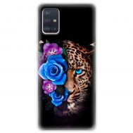 Чохол для Samsung Galaxy A51 (A515) / M40s MixCase Леопард у квітах