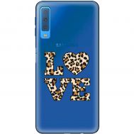Чохол для Samsung Galaxy A7 2018 (A750) MixCase Леопард love