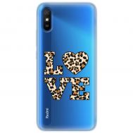 Чохол для Xiaomi Redmi 9A MixCase Леопард love