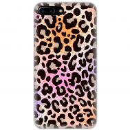 Чохол для iPhone 7 Plus / 8 Plus MixCase Леопард рожево-жовтогарячий