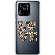Чохол для Xiaomi Redmi 10C MixCase Леопард love