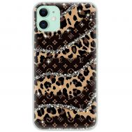Чохол для iPhone 12 MixCase Леопард Louis Vuitton