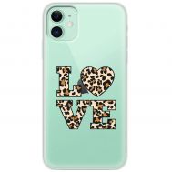 Чохол для iPhone 12 MixCase Леопард love