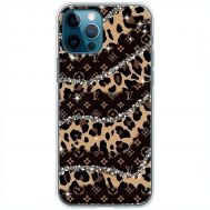 Чохол для iPhone 12 Pro MixCase Леопард Louis Vuitton