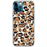 Чохол для iPhone 12 Pro MixCase Леопард ланцюжок
