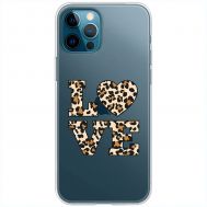Чохол для iPhone 12 Pro MixCase Леопард love