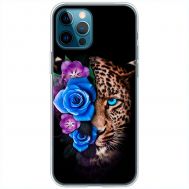 Чохол для iPhone 12 Pro MixCase Леопард у квітах