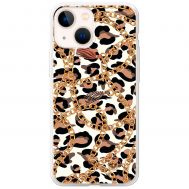 Чохол для iPhone 13 mini MixCase Леопард ланцюжок