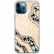 Чохол для iPhone 13 Pro MixCase Леопард кристал