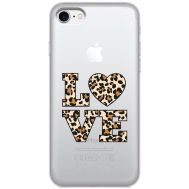 Чохол для iPhone 7 / 8 / SE MixCase Леопард love