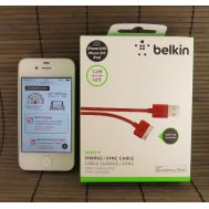 USB Cable iPhone 4 Red Belkin