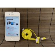 USB Cable iPhone 4 Yellow (Шиорокий)