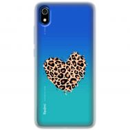 Чохол для Xiaomi Redmi 7A MixCase Леопард серце
