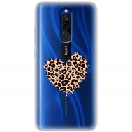 Чохол для Xiaomi Redmi 8 MixCase Леопард серце