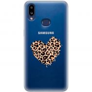 Чохол для Samsung Galaxy A10s (A107) MixCase Леопард серце