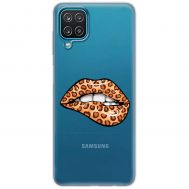 Чохол для Samsung Galaxy A12 / M12 MixCase Леопард губи