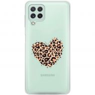 Чохол для Samsung Galaxy A22 (A225) / M32 MixCase Леопард серце