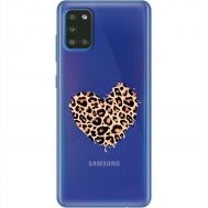 Чохол Samsung Galaxy A31 (A315) MixCase Леопард серце