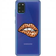 Чохол для Samsung Galaxy A31 (A315) MixCase Леопард губи