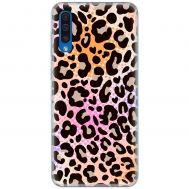 Чохол для Samsung Galaxy A50/A50s/A30s MixCase Леопард рожево-жовтогарячий