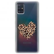Чохол для Samsung Galaxy A51 (A515) / M40s MixCase Леопард серце