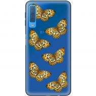 Чохол для Samsung Galaxy A7 2018 (A750) MixCase Леопард метелика