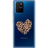 Чохол Samsung Galaxy S10 Lite (G770) / A91 MixCase Леопард серце