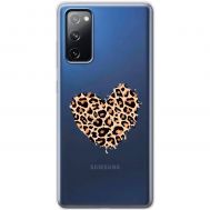 Чохол Samsung Galaxy S20 FE (G780) MixCase Леопард серце