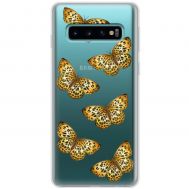 Чохол для Samsung Galaxy S10 (G973) MixCase Леопард метелика