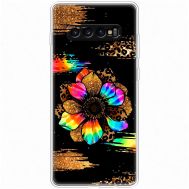 Чохол для Samsung Galaxy S10+ (G975) MixCase Леопард райдужна квітка