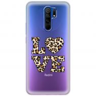 Чохол для Xiaomi Redmi 9 MixCase Леопард love