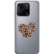 Чохол для Xiaomi Redmi 10A MixCase Леопард серце