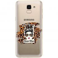 Чохол для Samsung Galaxy J6 2018 (J600) MixCase Леопард super mom
