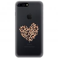 Чохол для iPhone 7 Plus / 8 Plus MixCase Леопард серце
