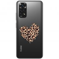 Чохол для Xiaomi Redmi Note 11 / 11s MixCase Леопард серце
