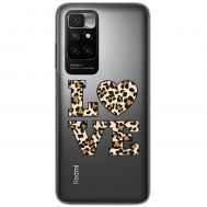 Чохол для Xiaomi Redmi 10 MixCase Леопард love