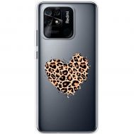 Чохол для Xiaomi Redmi 10C MixCase Леопард серце
