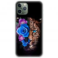 Чохол для iPhone 11 Pro Max MixCase Леопард у квітах