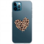 Чохол для iPhone 12 Pro MixCase Леопард серце