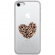Чохол для iPhone 7/8/SE MixCase Леопард серце