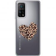 Чохол для Xiaomi Mi 10T / Mi 10T Pro MixCase Леопард серце