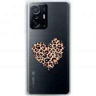 Чохол для Xiaomi 11T / 11T Pro MixCase Леопард серце