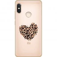 Чохол для Xiaomi Redmi Note 5 MixCase Леопард серце